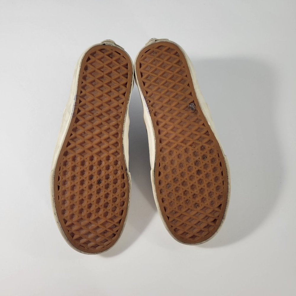 Vans Black Croc Embossed Leather Slip Ons Unisex Women's Size 6, Men's Size 4.5 - Picture 7 of 11